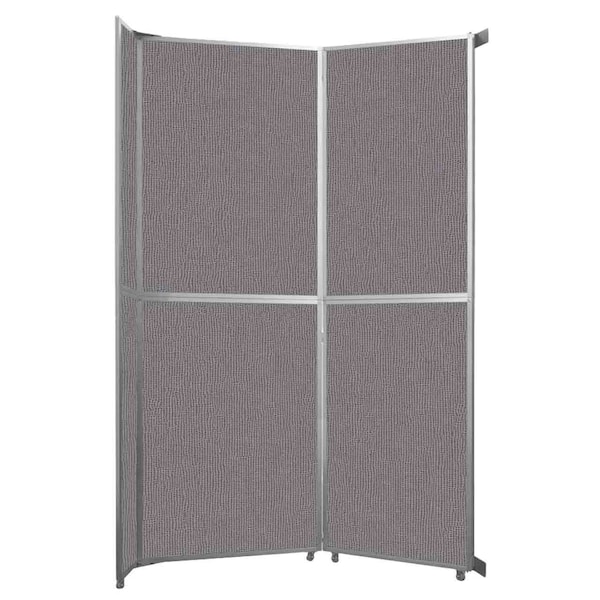Operable Wall Folding Room Divider 7'11" x 12'3" Slate Fabric